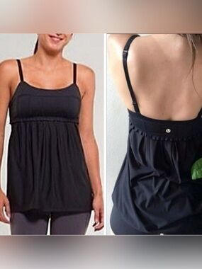 Lululemon Pritti Ruffle Babydoll Tank Top - vintage style!